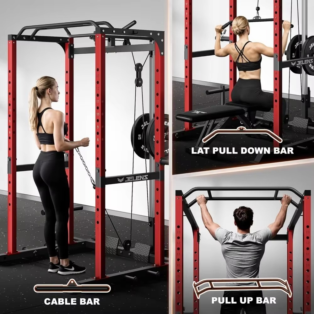 Home Gym Equipment Set - S21 파워 케이지 다기능 랙 조절