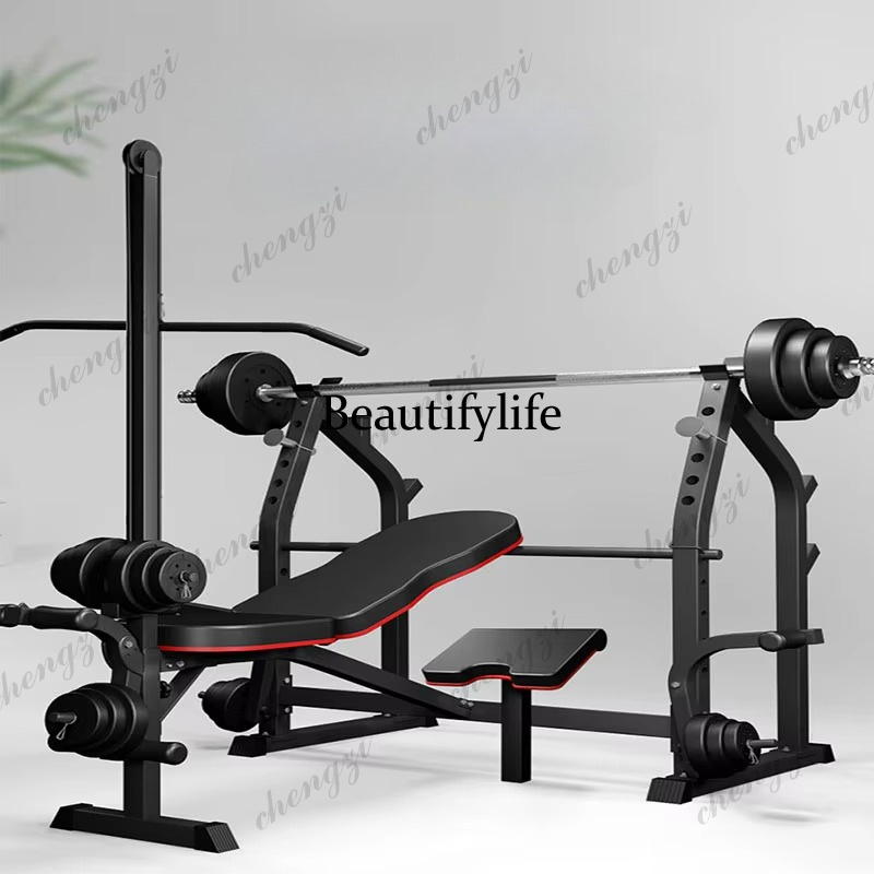 Home Gym Equipment Set - 홈/헬스장용 다기능 스쿼트 랙 및 벤치