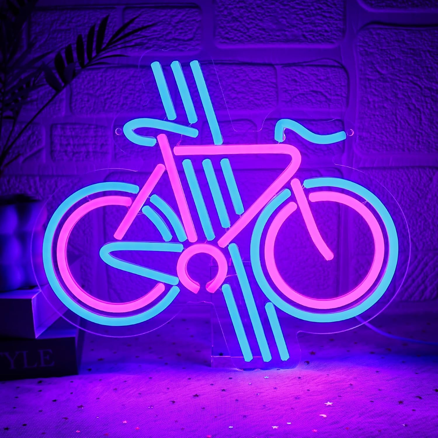 Home Gym Neon Sign - 자전거 네온사인 디밍 가능 자전거 LED