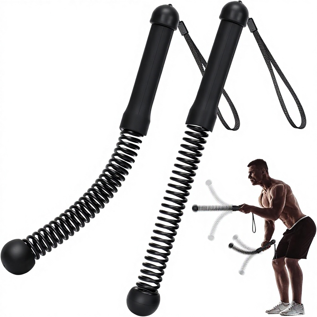 Home Gym Portable - 업그레이드된 무게추가 있는 로프리스 배틀 로프