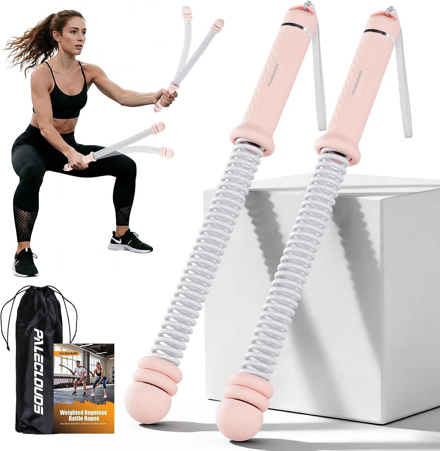 Home Gym Portable - 휴대용 로프리스 배틀 로프, 가정용 헬스장용