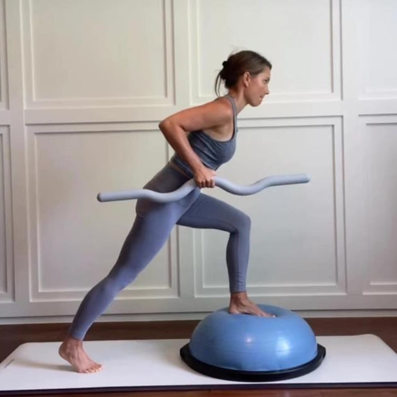 Home Gym Yoga - 실리콘 커버가 있는 웨이트 필라테스 바,