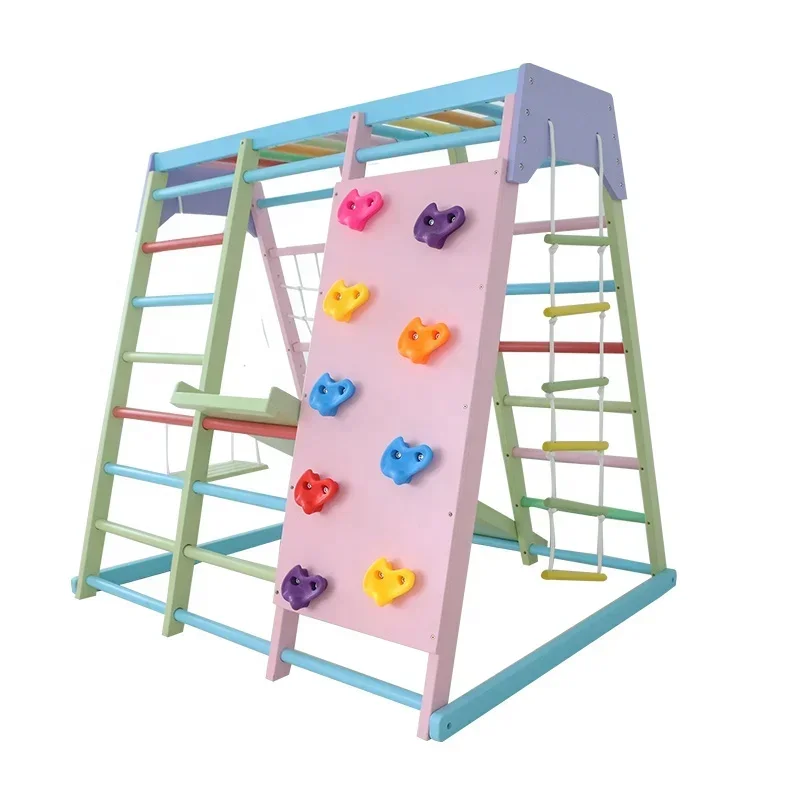 Home Gym Equipment Set - 어린이용 실내 나무 클라이밍 프레임 세트,