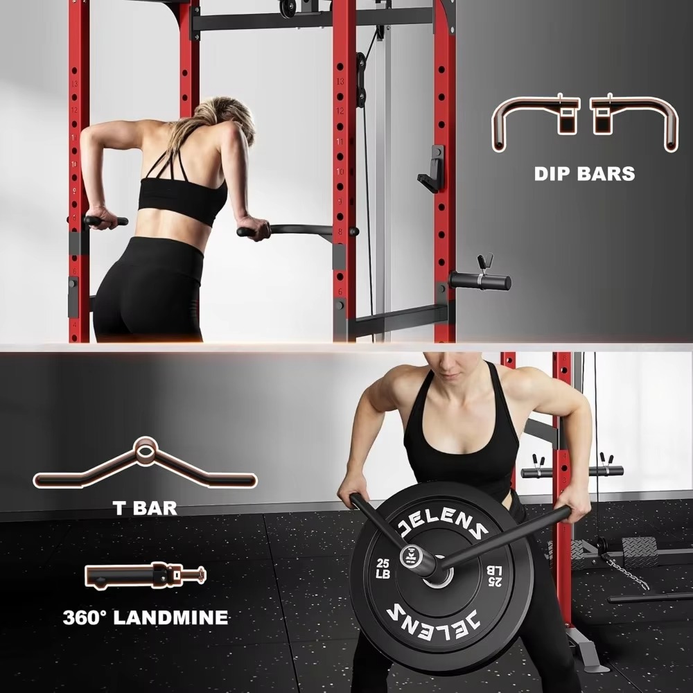 S21 파워 케이지 다기능 랙 조절 가능 케이블 크로스 - Home Gym Equipment Set 리뷰 및 가격