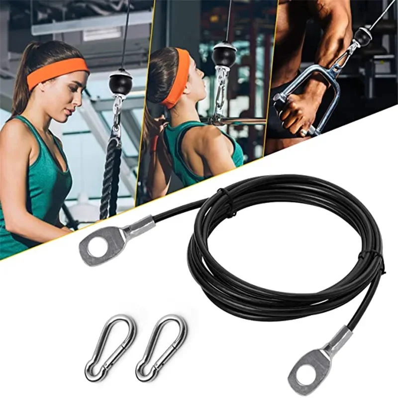 2M-5M 피트니스 장비 액세서리 스틸 로프 조정 가능 - Lat Pulldown Cable 리뷰 및 가격