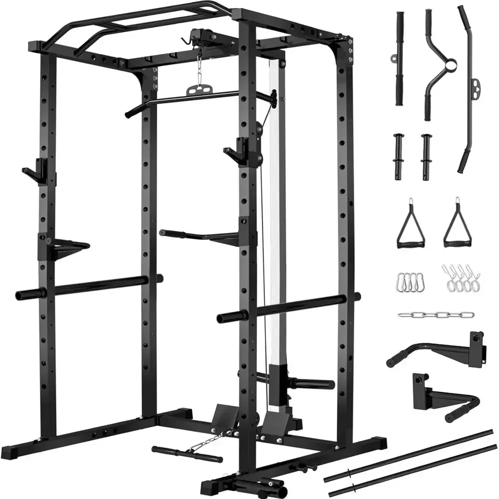 2000LBS 용량의 파워 랙 (랫풀다운, 다기능 케이 - Lat Pulldown Cable 리뷰 및 가격
