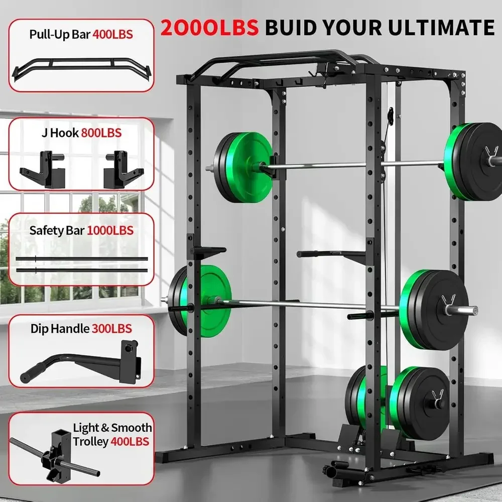 2000LBS 용량의 파워 랙 (랫풀다운, 다기능 케이 - Lat Pulldown Cable 리뷰 및 가격