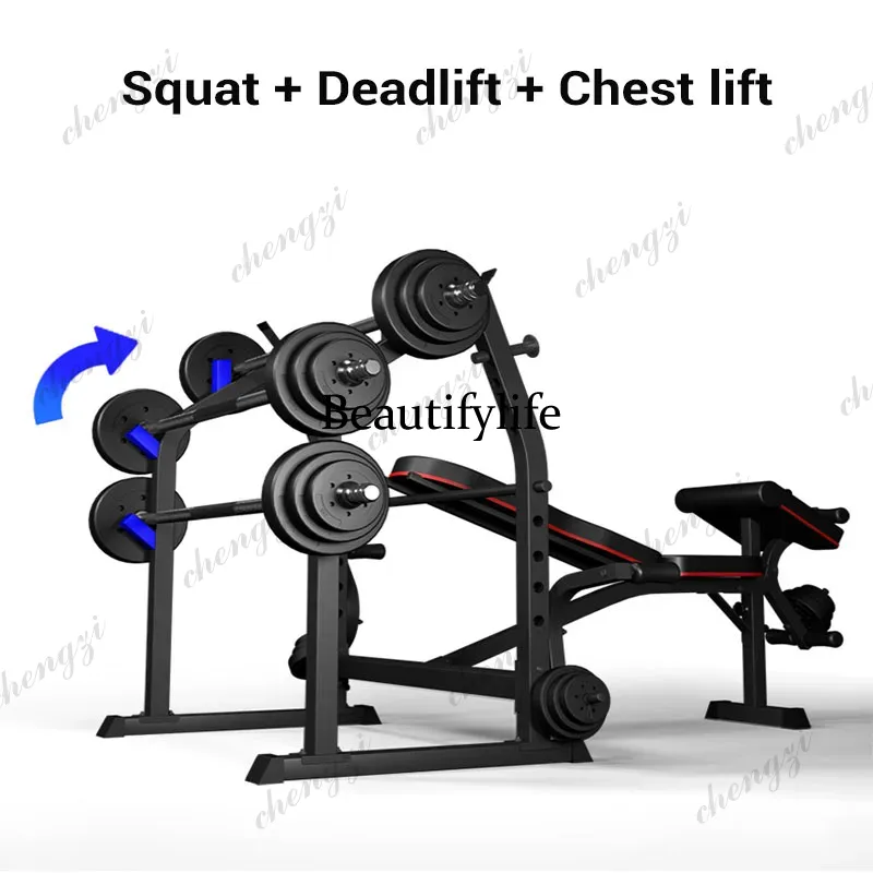 홈/헬스장용 다기능 스쿼트 랙 및 벤치 프레스, 접이식 - Home Gym Equipment Set 리뷰 및 가격