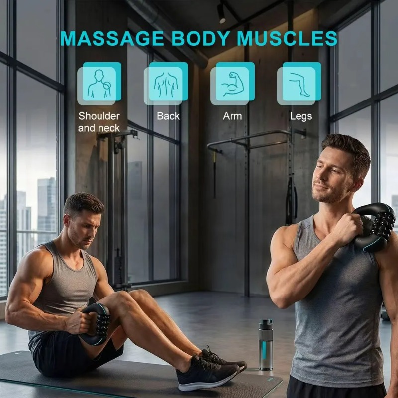 진동 핸드헬드 마사지 롤러, 속도 조절 가능, USB  - Home Gym Portable 리뷰 및 가격