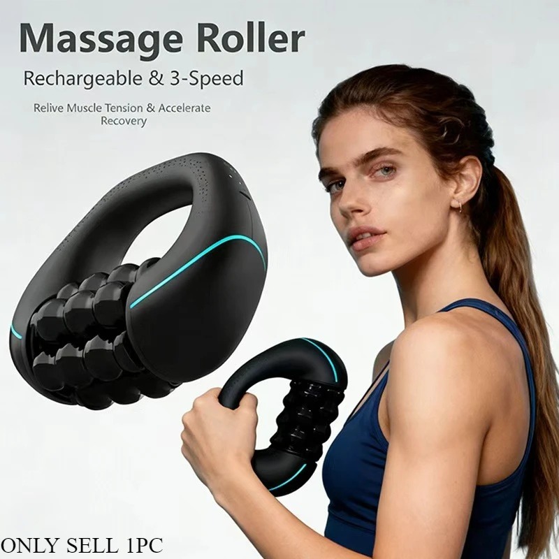 진동 핸드헬드 마사지 롤러, 속도 조절 가능, USB  - Home Gym Portable 리뷰 및 가격