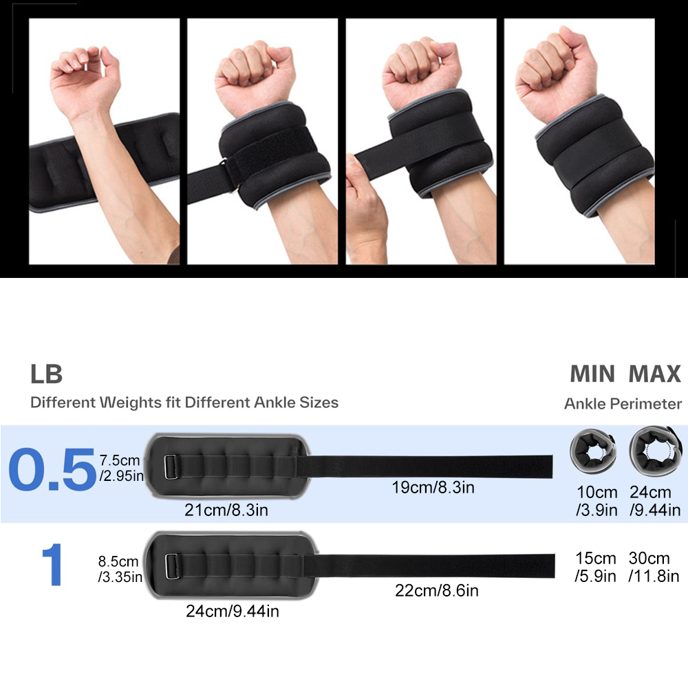 1쌍 손목 웨이트, 여성 남성용 발목 웨이트, 홈짐 운 - Home Gym Routine 리뷰 및 가격