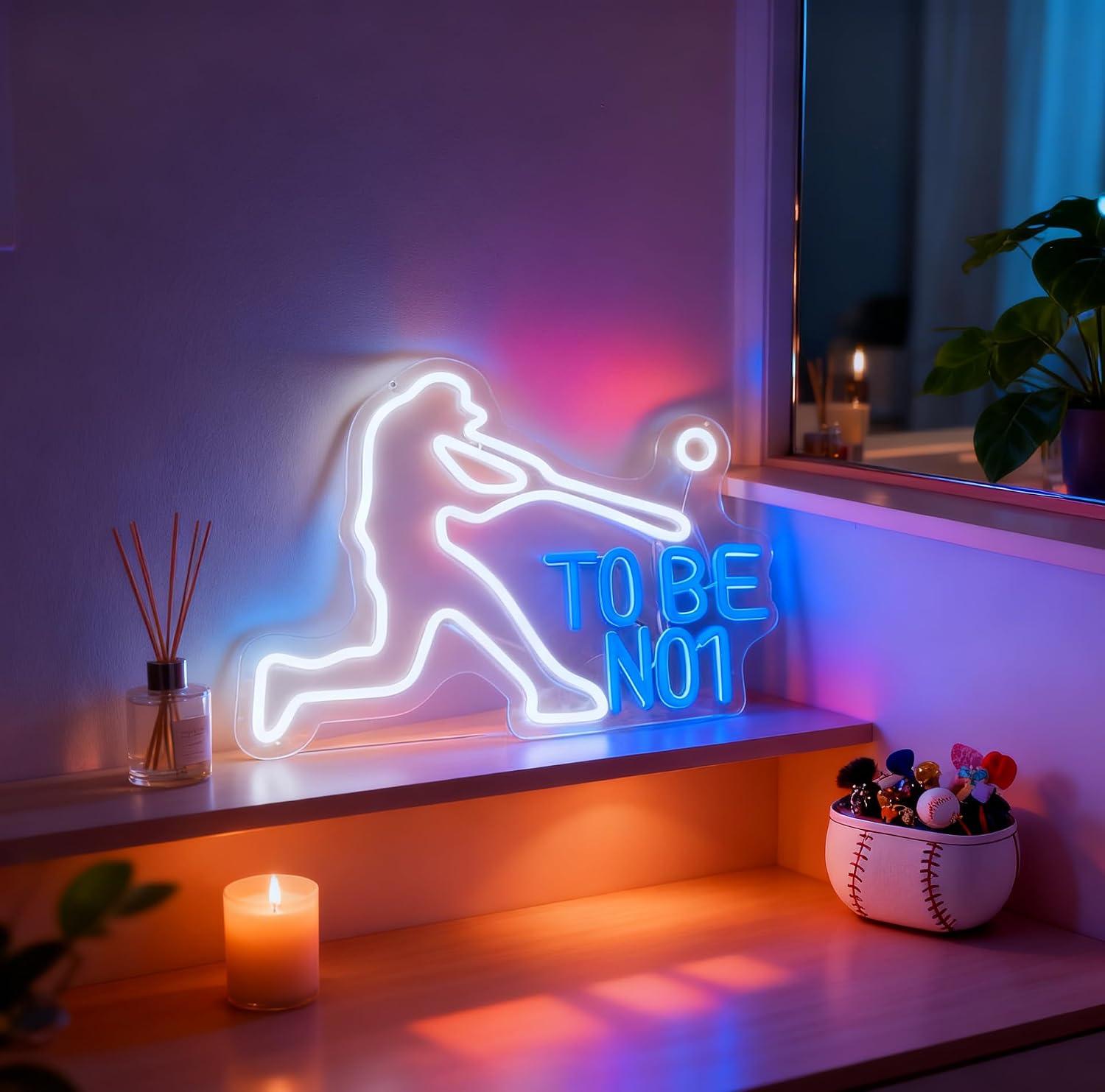 베스트셀러 네온사인 USB 디밍 가능 LED 조명, 홈 - Home Gym Neon Sign 리뷰 및 가격