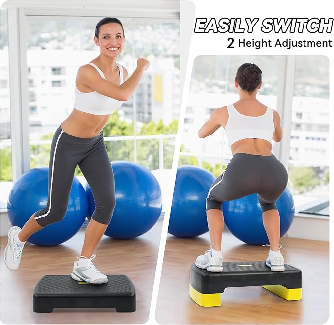 높이 조절이 가능한 에어로빅 스텝 플랫폼, PP 소재, - Leg Home Gym Workout 리뷰 및 가격