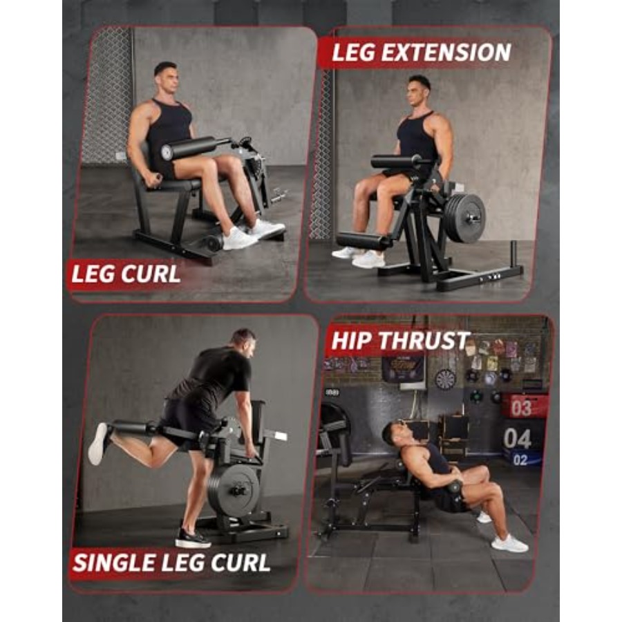 홈짐 레그 익스텐션 및 컬 머신, 스틸 구조, 블랙,  - Leg Home Gym Workout 리뷰 및 가격