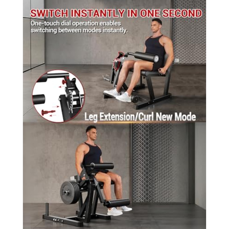 홈짐 레그 익스텐션 및 컬 머신, 스틸 구조, 블랙,  - Leg Home Gym Workout 리뷰 및 가격