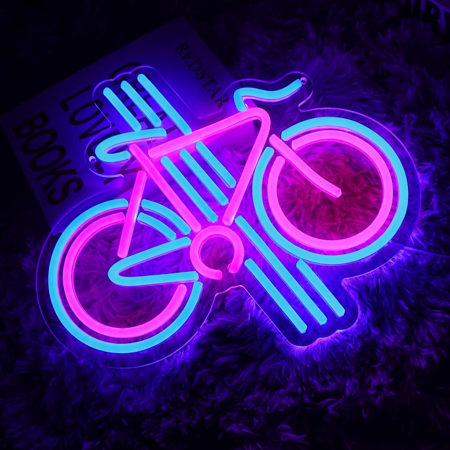 자전거 네온사인 디밍 가능 자전거 LED 네온 조명 침 - Home Gym Neon Sign 리뷰 및 가격