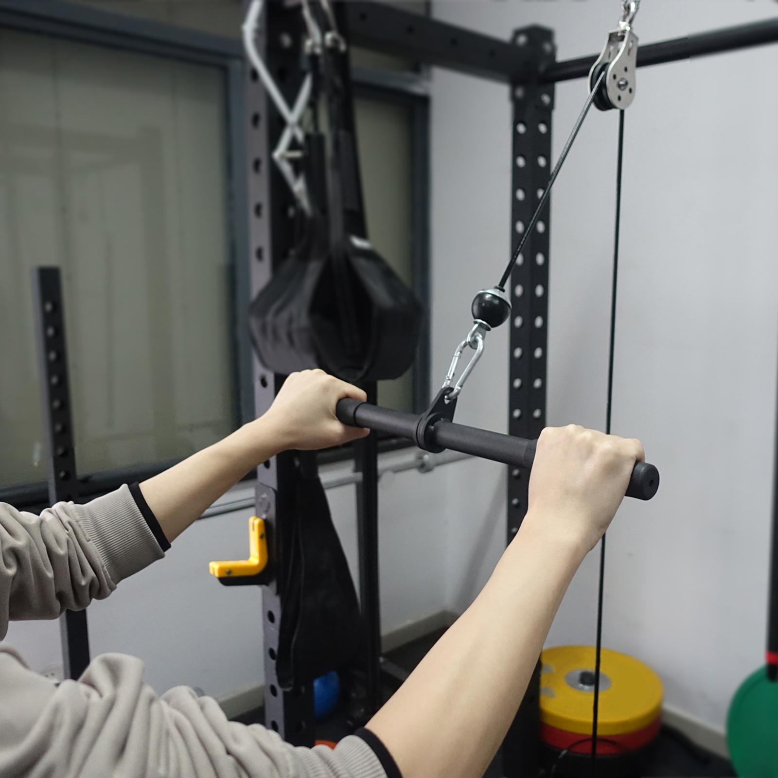회전식 스트레이트 바 LAT 하이 풀다운 바 케이블 미 - Lat Pulldown Cable 리뷰 및 가격