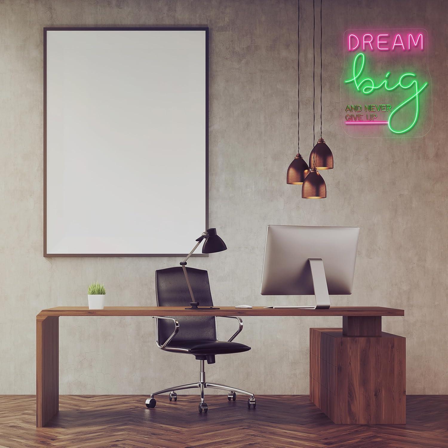 드림 빅 네온사인, 사무실, 가정, 십대 소녀들, 침실 - Home Gym Neon Sign 리뷰 및 가격