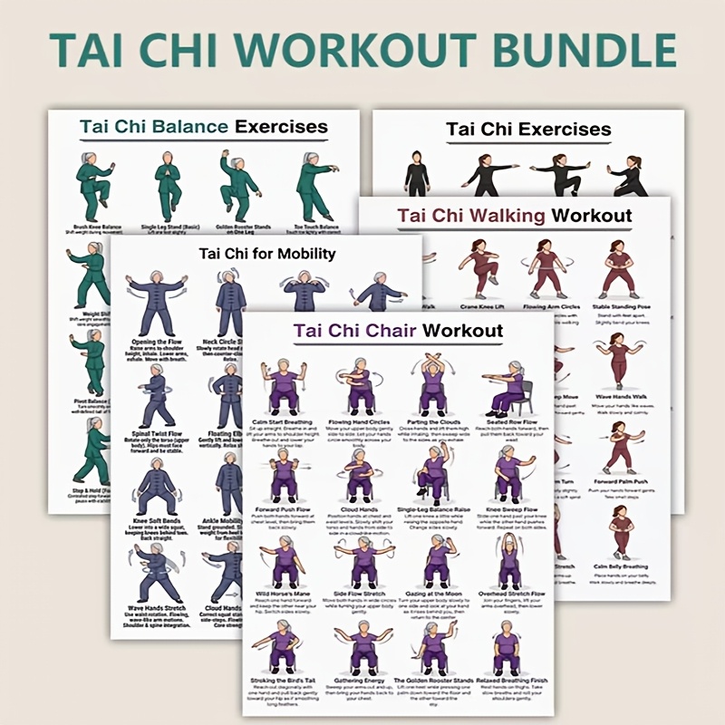 A4 사이즈 5종 태극권 운동 시트 (가정용 헬스장 및 - Home Gym Routine 리뷰 및 가격